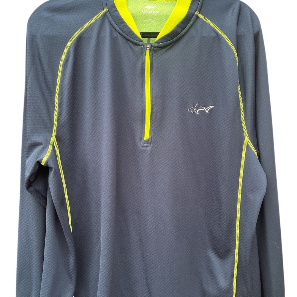 Attack Life L Greg Norman Navy Quarter-Zip Pullover